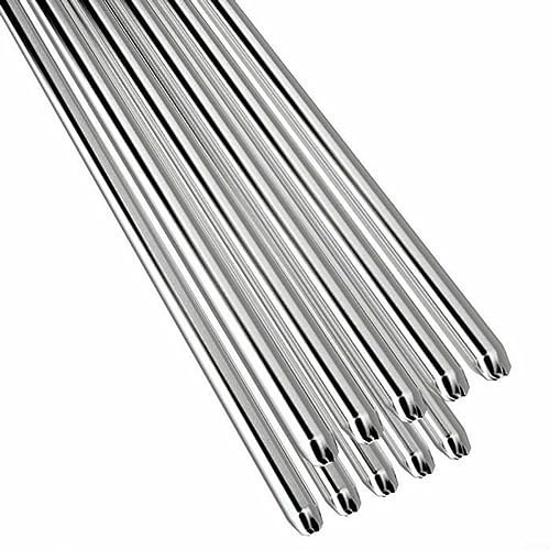 HEIBTENY 20 STÜCKE Niedrige Temperatur Aluminium Schweißen Draht, 1,6 MM X 50 CM Schweißen Flussmittel Füllstäbe Draht Stahl Draht Löten Stange Keine Notwendigkeit Lötzinn Pulver
