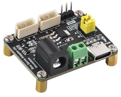 Servos de Bus Serie Placa de Control Integra Fuente de Alimentación Servo y Circuito de Control, Soporta Control UART y USB, Permite Controlar hasta 253 Servos de Bus Serie de la Serie SC/ST