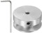 sourcing map Einzelrillen-Riemenscheibe 4mm feste Bohrung 30mm Außendurchmesser Aluminiumlegierung mit Sechskantschlüssel für Bohrmaschine 6mm PU-Rundriemen