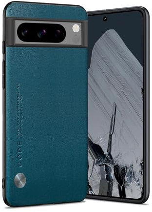 Puxssul für Google Pixel 8 Pro Hülle, weiche TPU Kunstleder Hülle,Extrem leichte Ultraleichte Kameraschutz Lederhülle für Google Pixel 8 Pro (Teal)