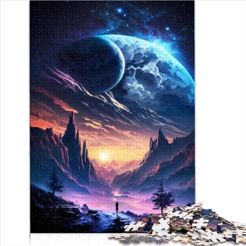 jigsaws Galactic Twilight Fantasy Puzzles 1000 Teile Papppuzzles für Kinder ab 12 Jahren, Souvenirs, Geschenke, Größe (26 x 38 cm)