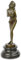 Bronzefigur Bronzeskulptur Bronze Frau Akt mit Hut H 28 cm Erotik Deko Dekoration