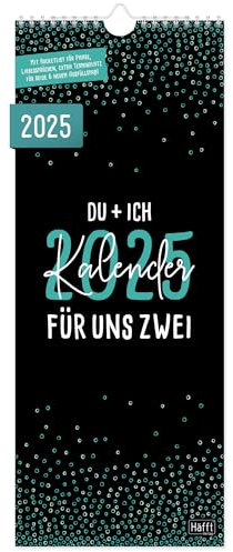 Häfft® Du + Ich Paarkalender 2025 Wandkalender 3-spaltig - Kalender für uns zwei, Paarplaner, Partnerkalender - nachhaltig & klimaneutral