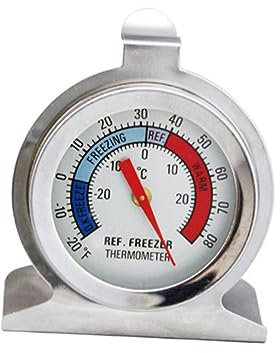 POPETPOP 6 Pièces thermomètre de congélation appliqué acier inoxydable thermomètre wi-fi numérique digital réfrigérateur grand cadran glacière surveiller congélateur