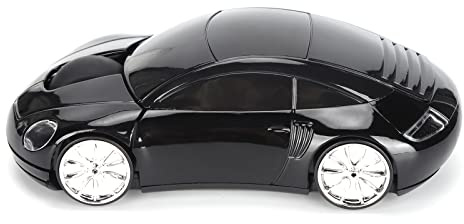 Ausla Car Mouse Auto Kabellose Maus, 2.4GHz Hochpräziser Sensor, Schnurlose Mäuse Mit Automatischer Ruhefunktion, Für PC, Büro und (Black)