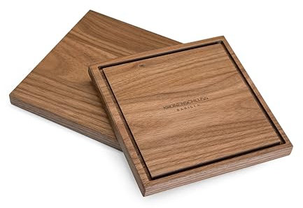 KRONENSCHLUSS Barista - Made in Germany Mühlendeckel | Eureka New Mignon Serie | für 300g Bohnenbehälter | Nussholz