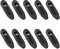 10-teiliges Fahrradschlauchhalter Schlauchhalter Fahrradleitungen Rohrklemmen Einzelloch Einbettungs Fahrradleitungen Rohrklemmen Linien Rohrschnallen Set