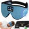 Sleep Mask Headphones,Upgraded 3D Bluetooth Eye Mask with Headphones for Sleeping,Travel,Relax,Nap,100% Blackout Bluetooth Sleep Masks for Women & Men