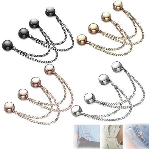8PCS Multi-Purpose Magnetic Cardigan Clips - Removable Dress Clips & Pins - Women's Brooches - Seam Free Pants Leg Fixed Magnets