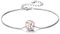 VENACOLY Volleyball Armband S925 Sterling Silber Volleyball Inspirierende Armbänder Volleyball Charme Schmuck Geschenke für Damen Frauen Liebhaber Volleyball Sportler