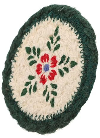 MAGICLULU Dessous De Verre Tissés De Style Sets De Table Ronds Résistants À La Chaleur sous-Verres Élégants Tapis en Jute pour Table À Manger