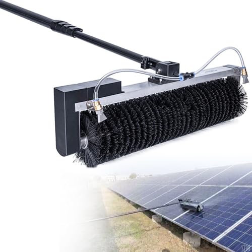 RCBDBSM Fensterreiniger mit Teleskopgriff, Photovoltaik-Reinigung, 3.5-7.5m Teleskopstange, Wasserbesen mit Teleskopstiel für PV Anlage und Terrassendach Reinigung,7.5m/24.6ft