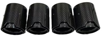 LGDONGFC Auto Auspuffblende für BMW M2 M3 M4 F82 F80, Auspuffblenden Auto Endstück Kehle Edelstahl Auspuffrohr Schalldämpfer Verchromte Auto Zubehör,A