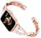 Ocaer Compatible with Apple Watch Straps 42mm 41mm 40mm 38mm, Bling Metal Bracelet Strap for iWatch SE Series 10 9 8 7 6 5 4 3 2 1, Thin Sparkly Jewellery Apple Watch Band for Women Ladies(Rose Gold)