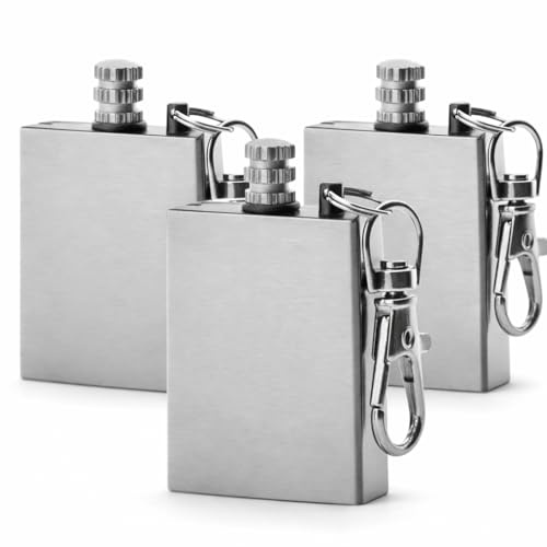 Fit4Blackout Lot de 3 allumettes permanentes étanches - Porte-clés - Allumettes pour bougies, survie, camping (besoin de liquide à briquet)