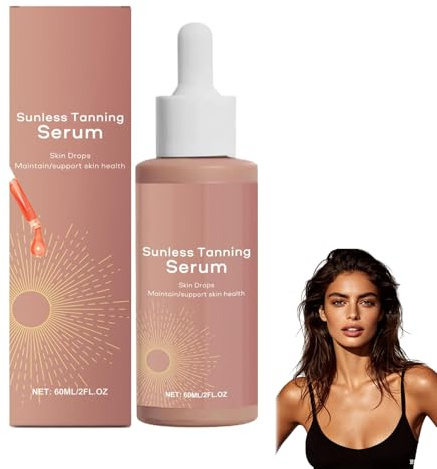 Selbstbräunungskonzentrat, 2026 Selbstbräunungstropfen, Flüssiges Selbstbräuner Serum, Verbessern Sie Ihren Natürlichen Hautton, Selbstbräuner für Körper und Gesicht, für Alle Hauttypen