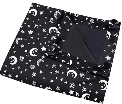 EKisemio Portable Blackout Blind – Stick On Black Out Blinds for Windows | No Drill Suction Cup Blind for Baby Blackout Blind Nursery Travel-130x198cm
