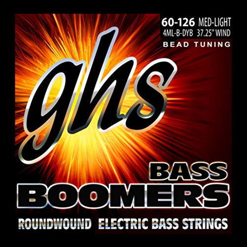 GHS Bass Boomers - Bass String Set, 4-String, Medium Light, .060-.125, BEAD Tuning