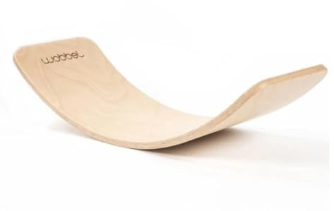 Wobbel Balanceboard transparent lackiert ohne Filz yogaboard