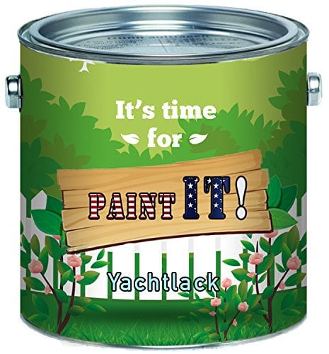 Paint IT! - Barniz para barcos (2 componentes, para fibra de vidrio, poliéster y plástico, incluye endurecedor brillante, todos los tonos RAL y barniz transparente, 2,5 L), color negro RAL 9005