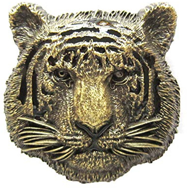 Urban Backwoods Tiger Head II Gürtelschnalle für Wechselgürtel Buckle