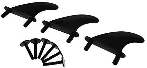 T TOOYFUL Performance 3Pcs Surfboard Finnen + Ersatz 6 Schrauben Für