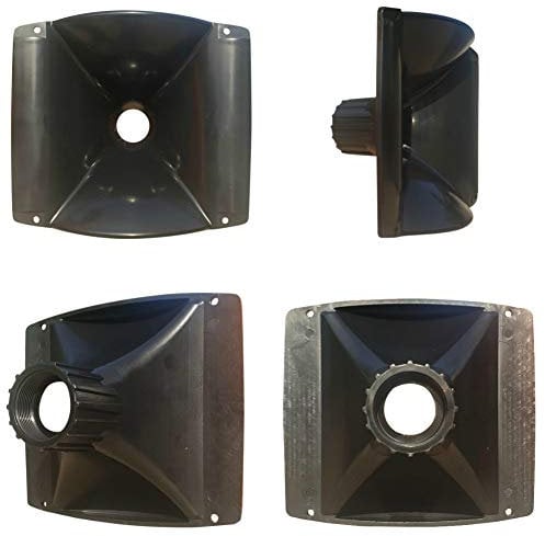 MASTER AUDIO KHD160 tromba con filettatura da (1) da 160 x 140 x 103 mm in resina abs per driver tweeter 1 pezzo