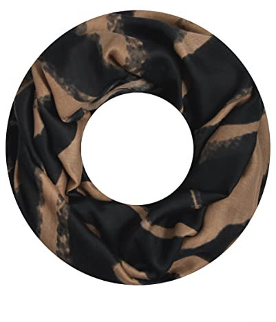 Majea Damen Loop Schal Schlauchschal Halstuch (880020) (camel 29)
