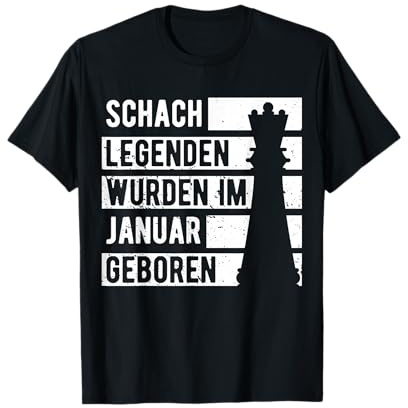 Schach Legende Januar Geburtstag Geschenk Lustige Retro T-Shirt