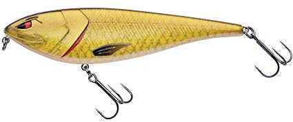 Berkley Zilla Glider Hechtköder – langsam sinkender Glide Bait mit Fusion 19 Drillingshaken – erratische Action mit extrem lautem Rasseln – bleifrei