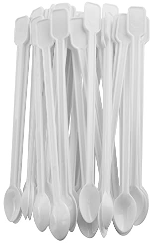 AXLIZER 200PCS Mini Plastic Coffee Blender Spoon & Tea Stirrer