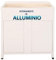 Escelsior Mobile lavatoio IN ALLUMINIO, per lavanderia e da esterno, PREMIUM, diverse misure, sifone e tavoletta lavapanni in omaggio, bianco, VASCA TOP LINE, moderno (L80 x P50 x H83)