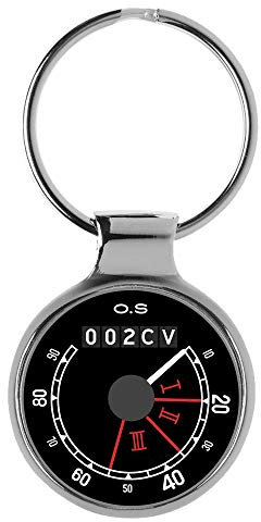 KIESENBERG 3D Porte-clés 2CV Ente Canard Compteur de Vitesse Métal A-20760