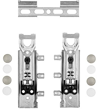 2 jeux de suspensions d'armoires dissimulés TH6401 capacité de charge/paire 130 kg supports muraux réglables en acier galvanisé Support d'armoire avec rail de suspension de SOTECH
