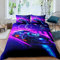 Auto Bettwäsche Set 220x240cm Jungs Rennsportwagen Bettwäsche Kinder Jugendliche Mädchen Cool Geschwindigkeit Extremsport Thema Bettbezug Set Automobile Stil Bettwäsche Blau-violetter Farbverlauf 3St