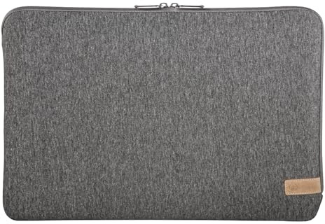 Hama Tasche für Tablet und Notebook bis 15.6 Zoll (Tablettasche, Laptoptasche für Notebook, Tablet, MacBook, Surface bis 15,6 Zoll, Hülle, Case, Laptophülle, Sleeve) grau