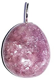 France Minéraux Pendentif Tourmaline rose - Pierre roulée