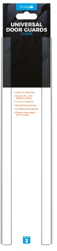 Simply DG12 Pair of Universal Door Guards - Easy to Fit & Excellent Protection - Clear