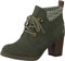 MARCO TOZZI Damen Stiefeletten mit Absatz zum Schnüren Elegant, Grün (Khaki Comb), 39 EU