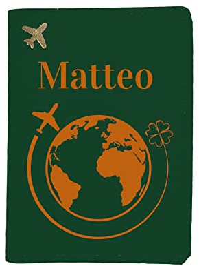 Porta Passaporto Personalizzabile in Pochi Click -Vari colori- (Verdone)