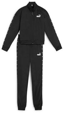 PUMA Unisex Tape Suit Cl Trainingsanzug, Puma Schwarz, 128 EU