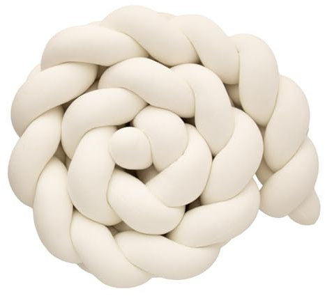 CuteCraft Meliboo Dekokissen, flauschig, geflochten, Höhe bis zu 17 cm, handgefertigt in Europa, dekoratives Geflecht, Premium, große Farbauswahl