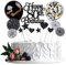 Jxuzh Cake Topper 80 Kuchendeko Geburtstag Schwarz Happy 80.birthday Kuchendeko 80.Geburtstag Tortendeko 80 Schwarz 80.Geburtstag Kuchen Deko 80 Geburtstag Frau Happy Birthday 80 Geburstagstorte Deko