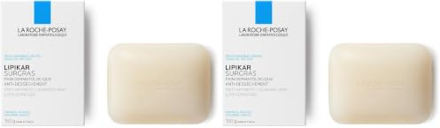 La Roche-Posay Lipikar, Pane Detergente Schiumogeno, Per Pelli Secche, Effetto Lenitivo e Idratante, Pelle Detersa e Morbida Senza Secchezza, Con Niacinamide e Burro di Karité, Surgras, 150 g