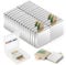Wukong 30 Stück Neodym Magnete Selbstklebende, 10×10×2mm Mini Magnete Starker Halt, Mini Magnete Flach Magnete Klein, Klebemagnete für Glasmagnettafel Büro und Informationstafel