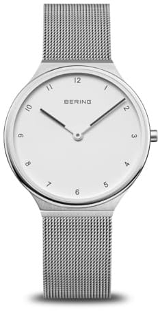 BERING Damen Uhr Quarz Movement - Ultra Slim Collection mit Edelstahl und Saphirglas 18434-004