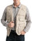 Vanchenl Herren Utility Weste Safari Reise Cargo Outdoor Arbeit Leichtes Foto Schießen Weste mit Taschen Beige L
