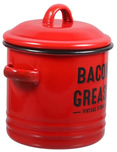 Cabilock le saindoux peut pot a lait pot à lait émaillé casserole poêle à frire boîte à cookies marmite pour cuisiner marmite en émail Multifonction sucrier nourriture tasse de bébé bacon