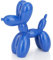 AMOIENSIS Ballon-Hunde-Skulptur, 10 cm, lebendig, vielseitig, kleine Dekoration für Regal, Schreibtisch, Blau