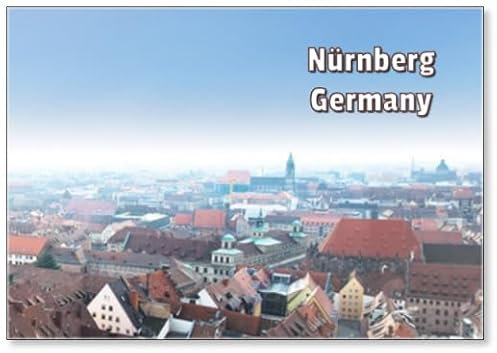 Panorama Von Nürnberg Kühlschrankmagnet